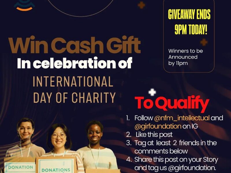 International Day of Charity Cash Giveaway Program