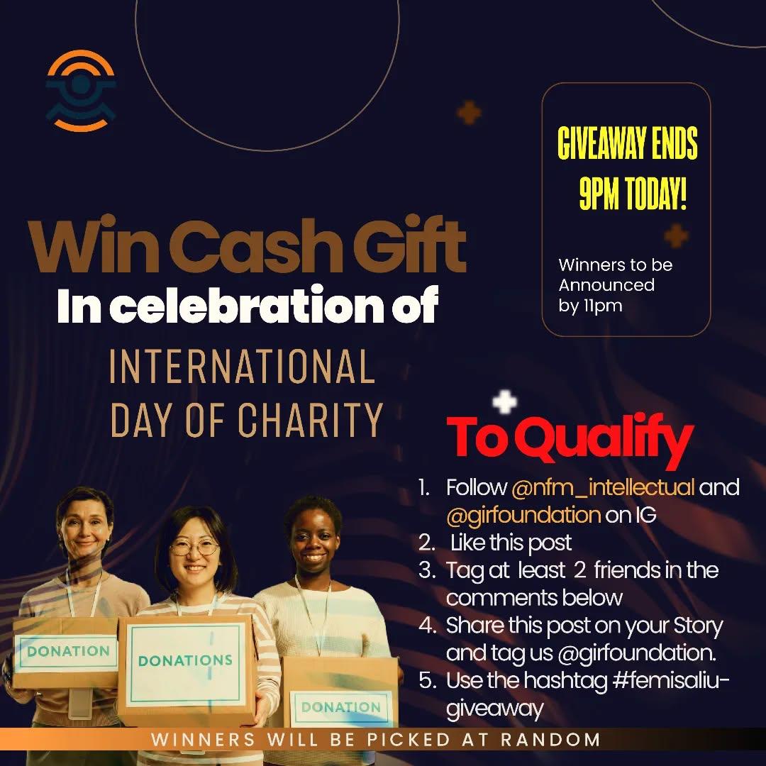 International Day of Charity Cash Giveaway Program